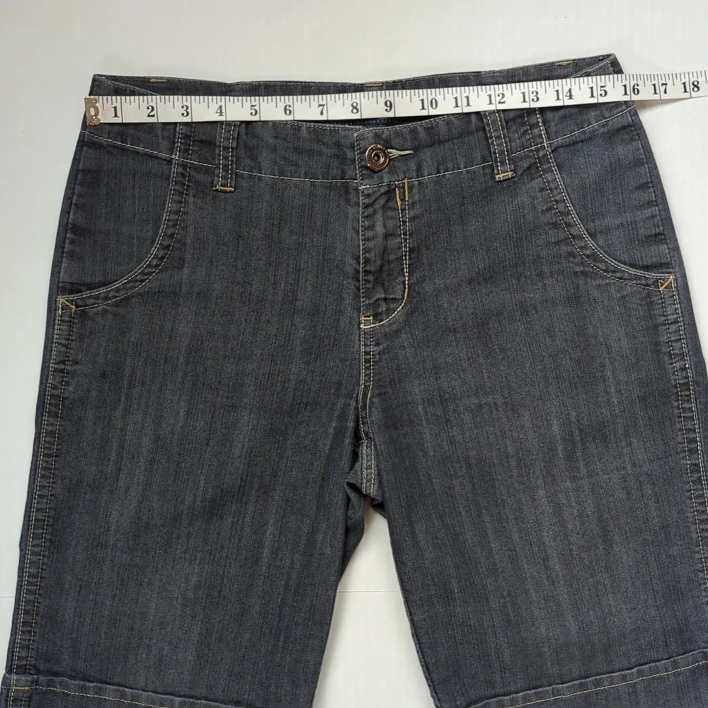 Baccini Bermuda Jean Shorts 10P Blue Pockets - Picture 12 of 14